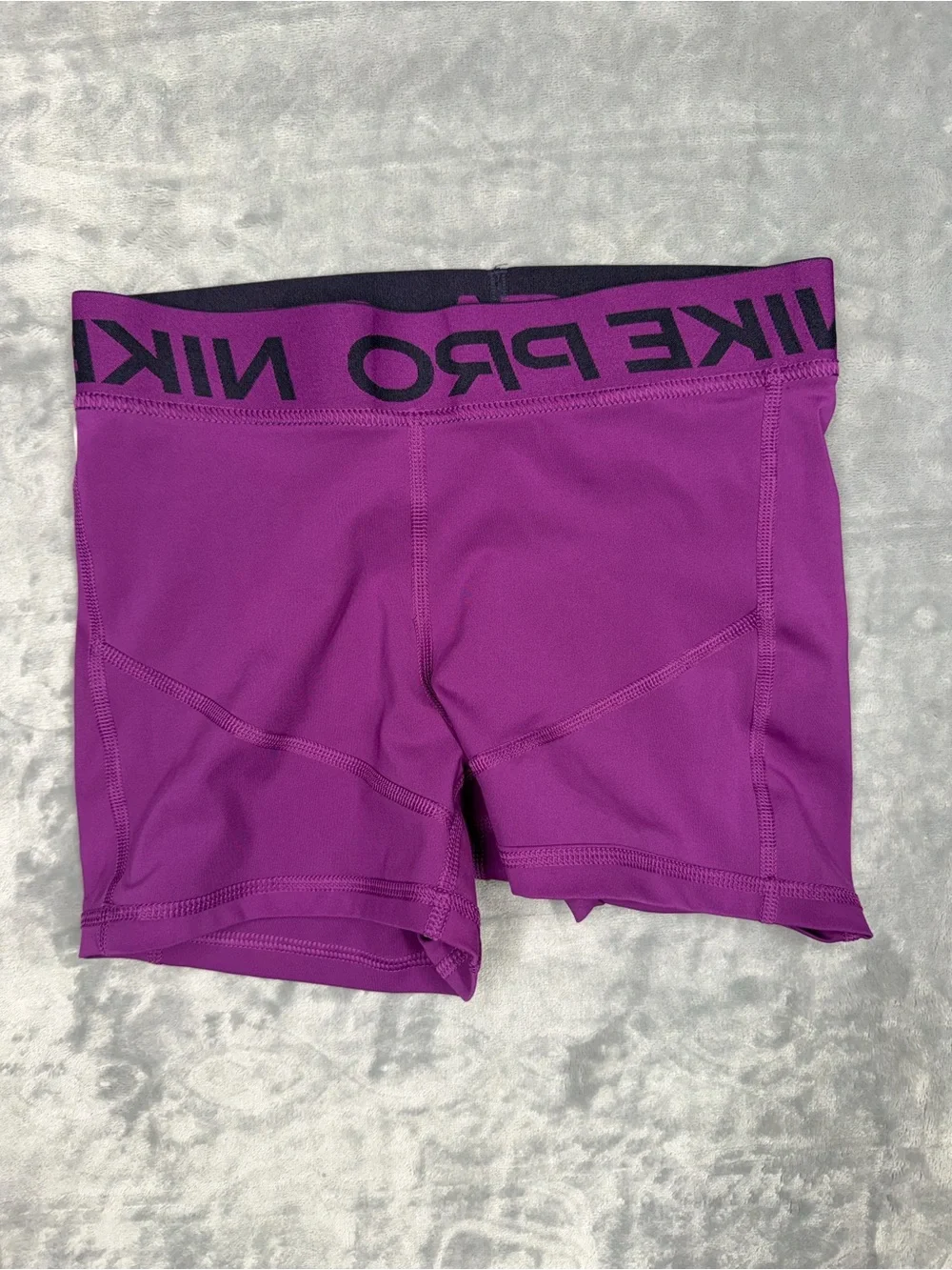 Nike Women's Purple Pro Compression Bike Shorts